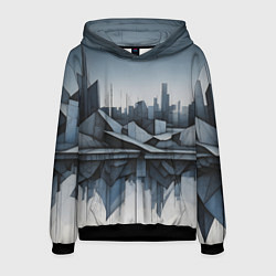Мужская толстовка Небоскребы и скалы