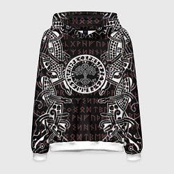 Мужская толстовка Дерево жизни и древние руны