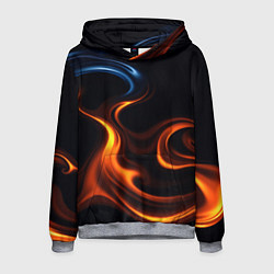 Толстовка-худи мужская The color is fire orange, цвет: 3D-меланж