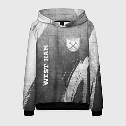 Мужская толстовка West Ham - grey gradient вертикально