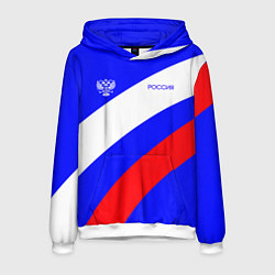 Мужская толстовка Россия с гербом и цветами флага