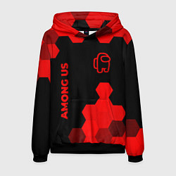 Мужская толстовка Among Us - red gradient вертикально
