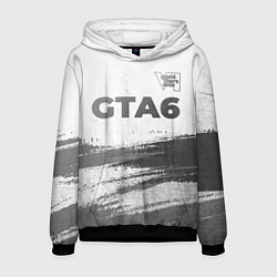 Мужская толстовка GTA6 - white gradient посередине