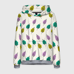 Мужская толстовка Листья на пятнах