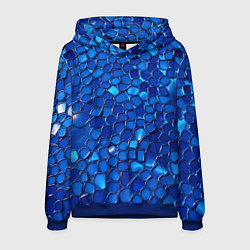 Мужская толстовка Блестящие синие отражения