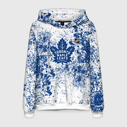 Толстовка-худи мужская Toronto Maple Leafs NHL white, цвет: 3D-белый