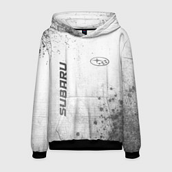 Мужская толстовка Subaru - white gradient вертикально