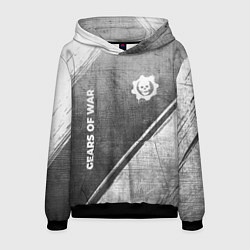 Мужская толстовка Gears of War - grey gradient вертикально