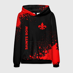 Толстовка-худи мужская Saints Row - red gradient вертикально, цвет: 3D-черный