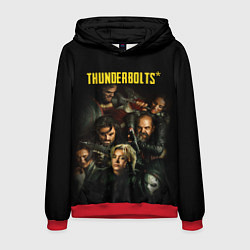 Толстовка-худи мужская Thunderbolts, цвет: 3D-красный
