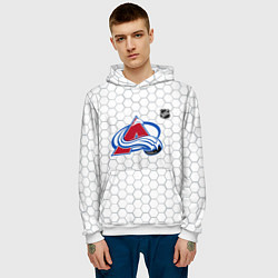 Толстовка-худи мужская Колорадо Эвеланш - белые соты, цвет: 3D-белый — фото 2