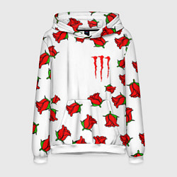 Мужская толстовка Monster energy steel rose