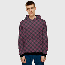 Толстовка-худи мужская Tartan, цвет: 3D-черный — фото 2
