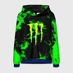 Мужская толстовка Monster energy кислотное лого огонь