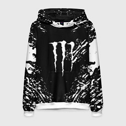 Мужская толстовка Monster energy white splash