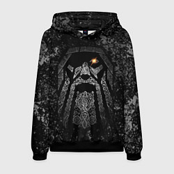 Толстовка-худи мужская Всеотец Один, цвет: 3D-черный