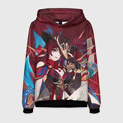 Толстовка-худи мужская Chasca Genshin Impact, цвет: 3D-черный