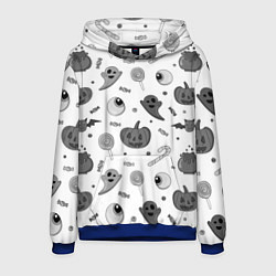Мужская толстовка Halloween grey and white