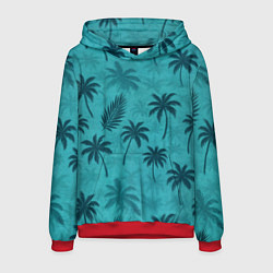 Толстовка-худи мужская Гавайский стиль - Томми Версетти, цвет: 3D-красный