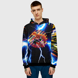 Толстовка-худи мужская Anime Demon Slayer Zenitsu, цвет: 3D-черный — фото 2