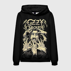 Толстовка-худи мужская Ozzy Osbourne - head and hands, цвет: 3D-черный