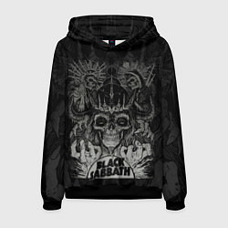 Толстовка-худи мужская Black Sabbath death skull, цвет: 3D-черный