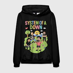 Мужская толстовка System of a Down мультяшный