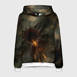 Мужская толстовка Следы от пуль на камуфляже