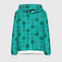 Мужская толстовка Мячи и полосы