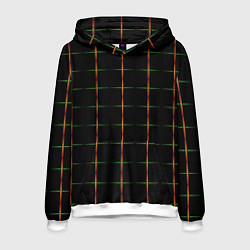 Мужская толстовка Color black orange green crosses