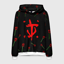 Мужская толстовка Doom rose pattern