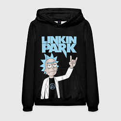 Мужская толстовка Linkin Park и Рик Санчес из Рик и Морти