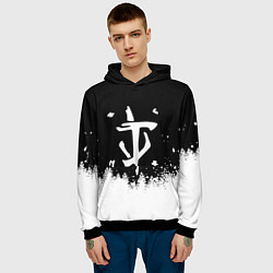 Толстовка-худи мужская Doom winter wild, цвет: 3D-черный — фото 2