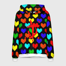 Мужская толстовка Doom love pixel pattern