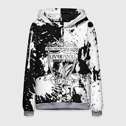 Толстовка-худи мужская Liverpool краски текстура, цвет: 3D-меланж
