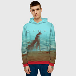 Толстовка-худи мужская Пол Атрейдес Dune part one, цвет: 3D-красный — фото 2