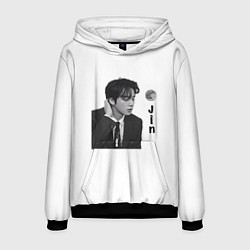 Толстовка-худи мужская Джин bts, цвет: 3D-черный