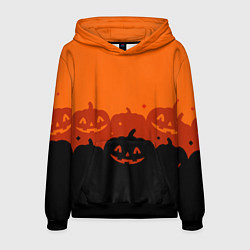 Мужская толстовка Хэллоуин счастливые тыквы