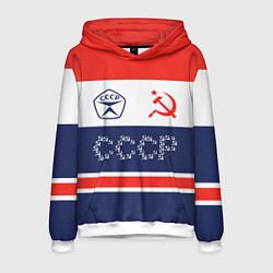 Толстовка-худи мужская Советский союз - СССР, цвет: 3D-белый