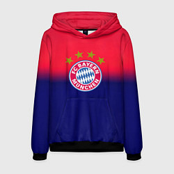 Толстовка-худи мужская Бавария Мюнхен градиент, цвет: 3D-черный