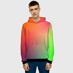 Толстовка-худи мужская Color multicolored, цвет: 3D-черный — фото 2