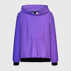 Толстовка-худи мужская Color purple gradient, цвет: 3D-черный