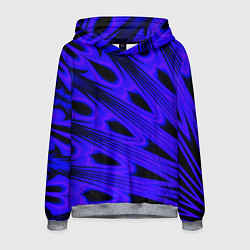 Толстовка-худи мужская Color neon blue, цвет: 3D-меланж