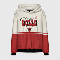 Толстовка-худи мужская NBA Chicago Bulls vintage, цвет: 3D-черный