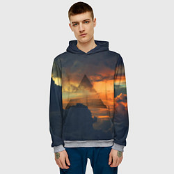 Толстовка-худи мужская 30 seconds to mars, цвет: 3D-меланж — фото 2