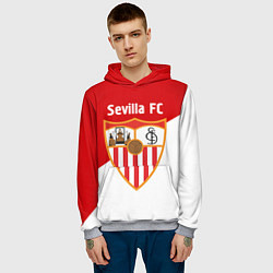 Толстовка-худи мужская Sevilla FC, цвет: 3D-меланж — фото 2