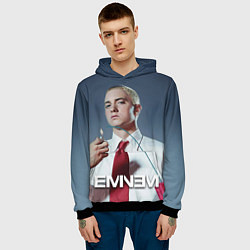Толстовка-худи мужская Eminem Fire, цвет: 3D-черный — фото 2