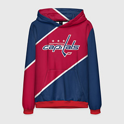 Толстовка-худи мужская Washington capitals, цвет: 3D-красный