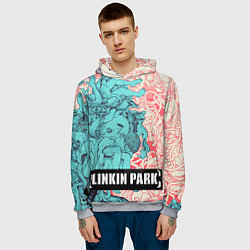 Толстовка-худи мужская Linkin Park: Sky Girl, цвет: 3D-меланж — фото 2