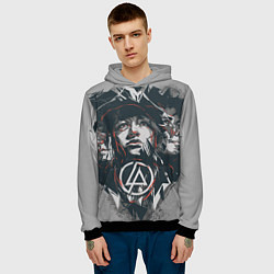 Толстовка-худи мужская Linkin Park: My Style, цвет: 3D-черный — фото 2